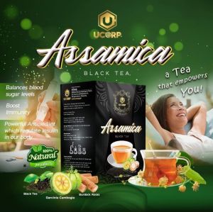 UCorp ASSAMICA BLACK TEA ORIGINAL (5 TEA BAGS TRIAL PACK) 100% PURE NATURAL ORGANIC SAFE AND EFFECTIVE BEST For Uti Kidney Stone Diabetes Highblood Gout Arthritis Prostate Galstone Acid Reflux Uric Acid And Other Serious Diseases