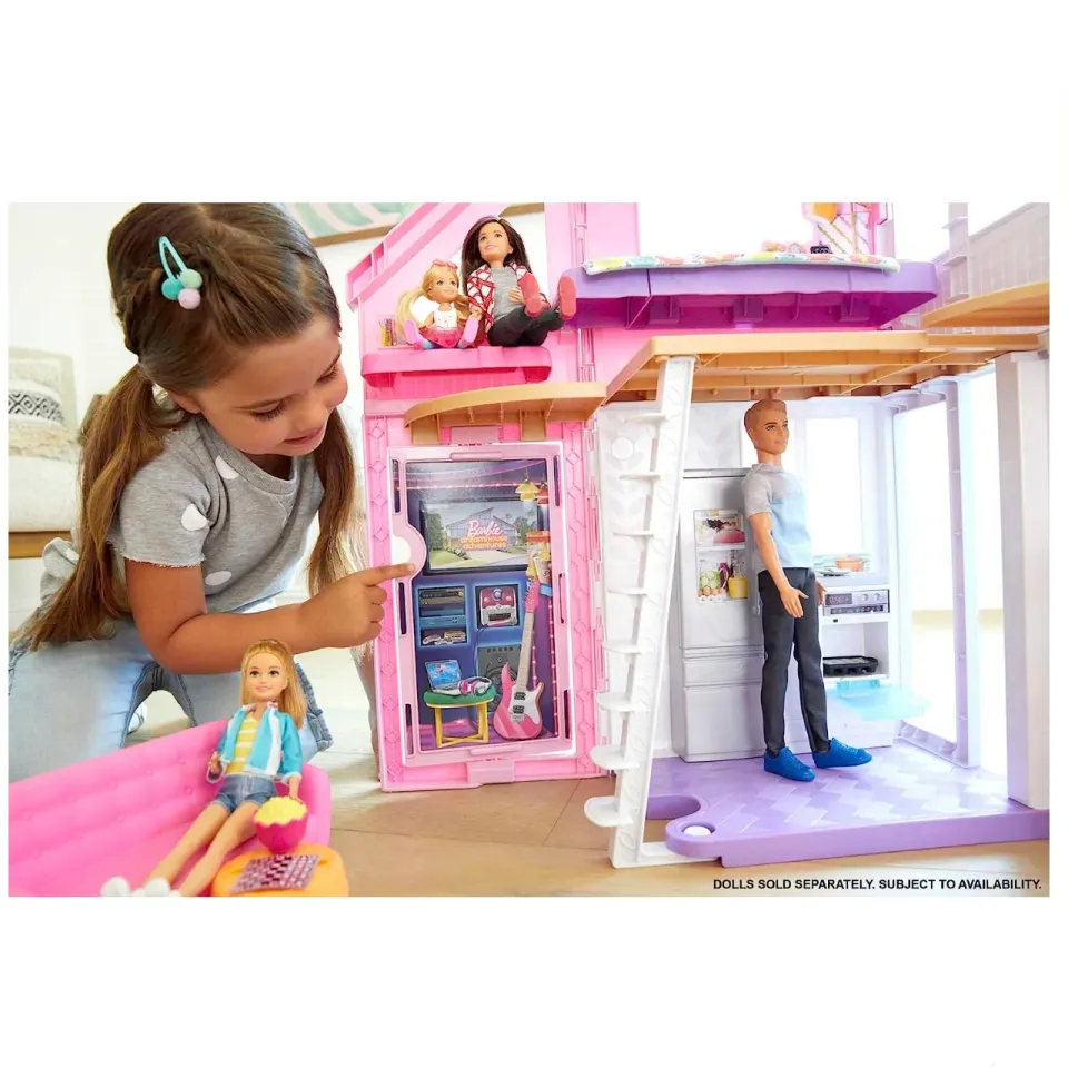 บ้านตุ๊กตา Barbie MALIBU HOUSE ลิขสิทธิ์แท้100% (ขนาดกว้าง60cm