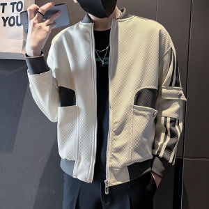 Ielgy áo khoác phi công đựng hàng hóa nhiều túi mới cho nam mùa thu