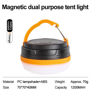 Multifunctional Telescopic Camping Light 3000mAh Battery Outdoor Folding 5 Lighting Modes Tent Light Ambient Light Magnetic Working Light Auto Repair Light Portable Outdoor Tent Light