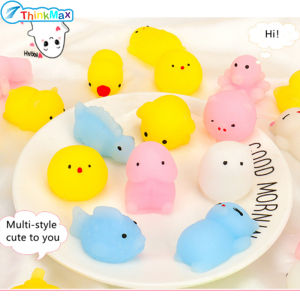 Phong cách Ngẫu nhiên dễ thương động vật bánh bao đồ chơi dễ thương màu mềm Bóp Bóng giảm lo lắng chống căng thẳng đạo cụ cho childre ADHD