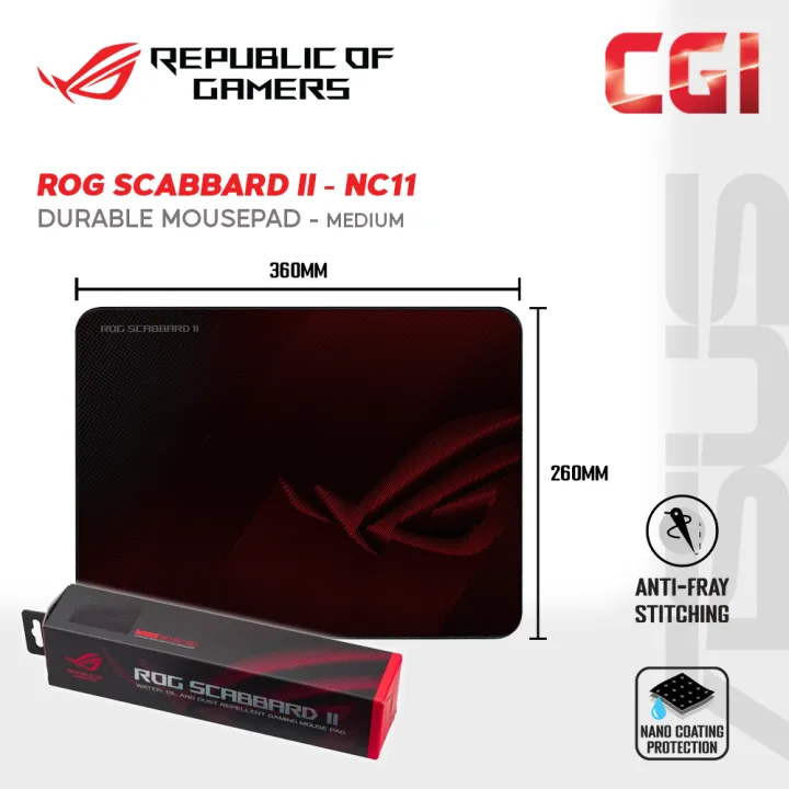 ASUS NC11 ROG Scabbard II Medium Mouse Pad