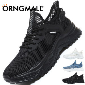 ORNGMALL Giày Lưới Cho Nam Giới Giày Thể Thao Chất Lượng Cao Ren-Up Màu Đen Thoáng Khí Tập Thể Dục Thời Trang Giản Dị Ánh Sáng Đi Bộ Phù Hợp Cho Cuộc Sống Hàng Ngày Và Thể Thao Cỡ Lỡn 38-46