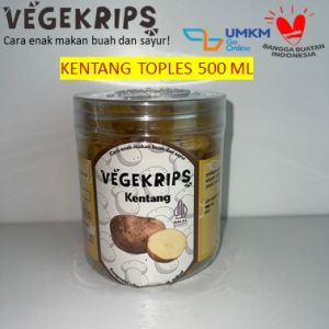 Keripik Kentang 500 mL Toples VEGEKRIPS