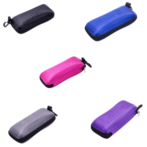 Honeycombed Zippers Sunglasses Case Compressed Spectacle Case Sun Glasses Case for Sunglasses and Eyewears Protecting