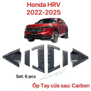 Ốp Tay cửa Ốp chén cửa hõm cửa gương nắp xăng Carbon xe HRV 2022 - NAY  Carbon cao cấp bảo vệ xe hiệu quả