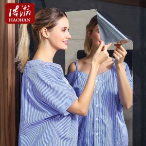 LZD  Soft Mirror Full-Length Mirror Self-Adhesive Mirror Sticker Wall Sticker Glass Wallpaper Dormitory Bathroom Reflective Mirror