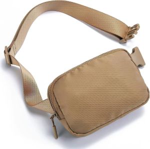 Outdoor Simple Sports Waist Bag for Women Yoga Bag Nylon Chest Bag Running Waist Belt Bag Gym Bag