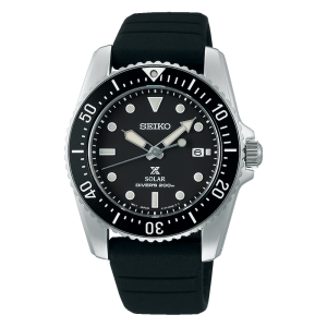 Seiko Prospex SOLAR Diver’s 200M Sports Mens Watch Japan Silicone Strap 38.5mm (SNE573)