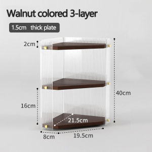 Solid Wood Corner Rack For Bathroom And Living Room 3 Layers Corner Shelves Triangle Storage Rack Corner Rack Stand Triangle Storage Rack Countertop Organizers Shelf Space Savers