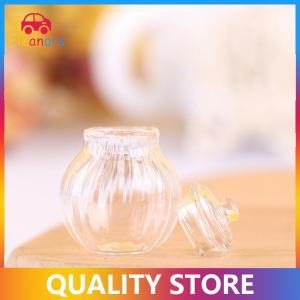 [Eleanor] 1:12 Dollhouse Miniature Round Glass Bottle Candy Jar Mini Candy Bottle Model
