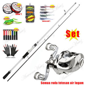 Joran Pancing 1 Set Pancing Lengkap Murah Pancing 1 Set Lengkap Kuat COD Set Alat Pancing Murah Pancing 1 Set Murah Dan Kuat 1.65m 1.8m 2.1m 2 Bagian Pancing Dengan Gulungan Casting Pancing Berputar Seri Joran Pancing