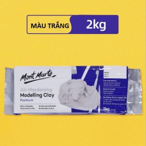 Đất Sét Tự Khô Mont Marte 2KG – Air Hardening Modelling Clay Chính Hãng
