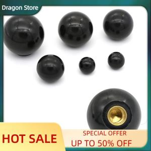 Dragon Black plastic M4 M5 M6 M8 M10 M12 thread ball shaped head clamping nuts knob