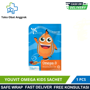 YOUVIT Omega-3 Plus Melon & Patchouli Kaya Nutrisi untuk Anak 2-8 Tahun - Suplemen Badan Ceria & Berkembang