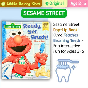 Teeth Brushing Fun Pop-Up Book | Sesame Street Elmo | Age 2-5 | Children Learning Potty Training Bedtime Birthday Gift