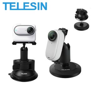 TELESIN Magnetic Base Suction Cup Mount Bracket Holder For GoPro Insta360 DJI Action Camera