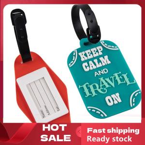 🚚【Local Express Delivery】🚚 1PC Travel Accessories Luggage Travel Tag Silica Gel Suitcase Labels Name ID Address Tags Baggage Boarding Tag Portable Label