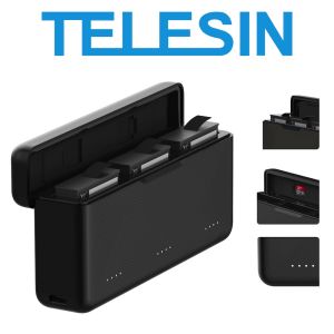 TELESIN Battery Charger Hub Charging Case Storage Box for DJI Osmo 360 / Action 6 5 4 3