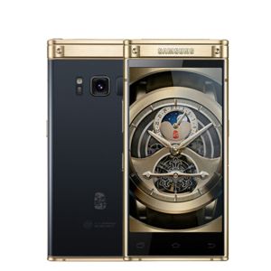 Samsung W2018 Original Unlocked 6GB RAM 64 ROM LTE 12MP 5MP Camera Dual SIM Cards Android Java Flip Mobile Phones