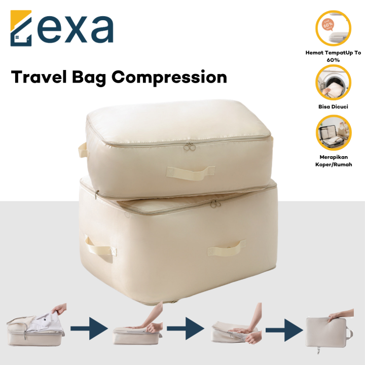 Travel Bag Compression Tas Travel Organizer Pouch Storage Bag