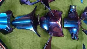 ชุดสีเวฟ125i ปลาวาฬ สีเอฟเฟค 3D มี(13ชิ้น)แถมน๊อตทอง7ตัว