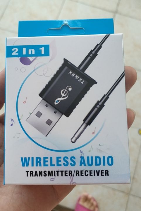 USB Bluetooth 2 trong 1 cho loa, kết nối âm thanh từ điện thoại đến loa, amply, đầu đĩa