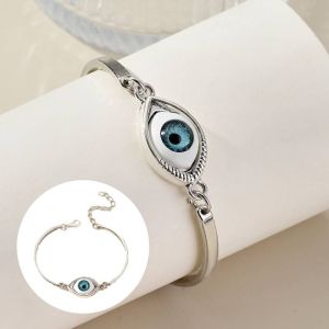 Unique Devils Eye Bracelet with Blue Eye Adjustable Bracelet Including Extended Chains