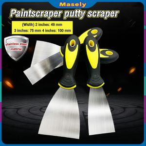 Masely Stainless Steel Paintscraper putty scraper spatula Rubber Handle