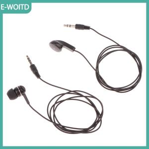 【E-WOITD】 1PC tai nghe 3.5mm cắm duy nhất bên tai nghe Tai nghe Tai nghe kênh kép cho Máy Tính Xách Tay PC Tai nghe