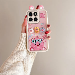 Funny Ear Casing Honor 200 Smart Honor 200 Pro 90 Lite 70 5G New Cute Cartoon Fashion Loopy Kurumi Strawberry Bear 3D Dolls Phone Case with Pendant 2025