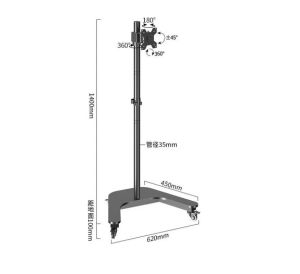 SG stock 1/2  monitor floor stand speedsmount mobile cart touchscreen smart screen mounting