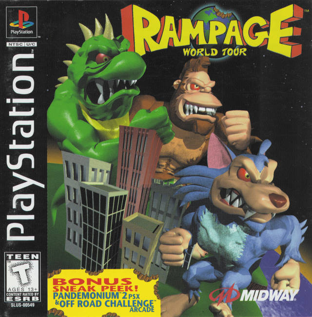 [PS1] Rampage : World Tour (1 DISC) เกมเพลวัน แผ่นก็อปปี้ไรท์ PS1 GAMES ...