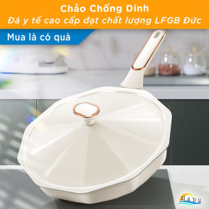 Chảo Chống Dính Đá Y Tế SSGP 30cm Đáy Từ Kèm Nắp Xoay Thông Minh Điều Chỉnh Áp Suất Giúp Nấu Nhanh Chống Tràn Sâu Lòng Cao Cấp Đạt Chất Lượng LFGB Đức
