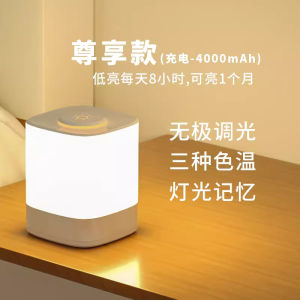 Bedtime Table Lamp with touch control (3 light mode) Battery Life 4000 mAh