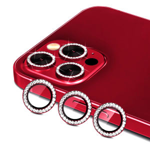 【🔥SG SELLER🔥】RICHMENTGADGET Compatible for iPhone16 iPhone 16 Pro/iPhone15 Pro/iPhone 14 Pro/iPhone13 / iPhone15/iPhone17/iPhone 17 Pro Bling Diamond Camera Lens Protector 9H Tempered Glass Camera Cover Screen Protector Metal Individual Ring Protector
