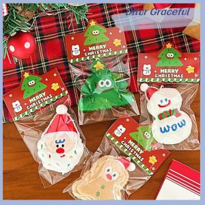 Ditur Kawaii Christmas Plush Keychain Cartoon Santa Claus Christmas Tree Stuffed Doll Keyring Bag Pendant Christmas Hanging Decor Gift