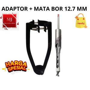 PROMOOO!!! 1 PAKET ADAPTOR MESIN BOR BOBOK KAYU + MATA BOR 12.7MM CHISEL MORTISING