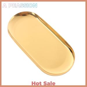 [A Peassion]💖[HOT SALE]🎈🎈 Nordic Style Dining Plate Stainless Steel Dessert Plate Nut Fruit Cake Tray