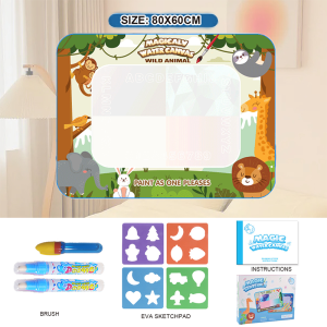 IMUTO Magic Water Drawing Mat Kit Painting Reusable Large Coloring Montessori Educational Doodle Toy