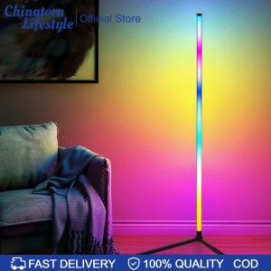 RGB Standing Lamp with Music Sync Smart Modern Floor Lamp Color Changing for Bedroom Living Room Gaming Room