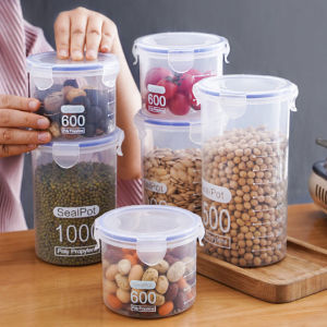 RuiMing 🚚 พร้อมส่ง 🔥🔥 ภาชนะปิดผนึกเกรดอาหาร 1500 มล. ภาชนะเก็บข้าวต่าง ๆ ในครัว กล่องเก็บพลาสติกโปร่งใส ภาชนะข้าวต่าง ๆ ประหยัดพื้นที่ปิดผนึก (50% OFF)