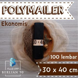 ( 100 pcs ) Plastik Polymailer EKONOMIS 30x40- Plastik Packing Ekonomis  30x40 isi 100pcs Plastik Polymailer