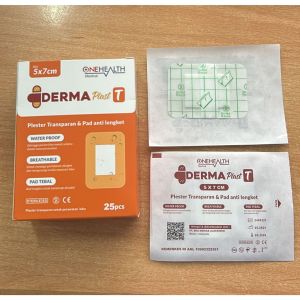 2pcs DERMAPLAST T Plester Luka Transparan Anti Air dermafix Plesterin Perban Penutup Operasi