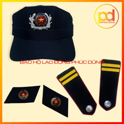 Combo Cầu Vai Ve Áo và Nón Của Bảo Vệ Theo Thông Tư Quy Định Cũ [Siêu rẻ]