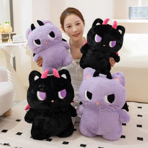 JOJO CASTLE 35/45cm Kawaii Cartoon Anime Angel Devil Little Monster Stuffed Plush Toy Childrens Lovely Devil Monster Handmade Doll