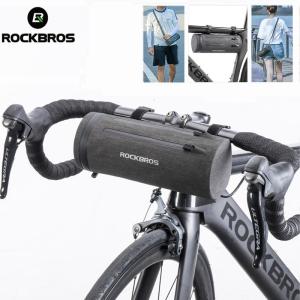 ROCKBROS Waterproof Bike Bag Front Bicycle Mountain Bike  Bag MTB Road Handlebar Pannier Multi-purpose Large Capacity Backpack Cycling Tube Bag