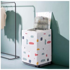 Washing Machine Cover PEVA Waterproof Cover Sunscreen Dustproof Case Dust Cover Protective Case