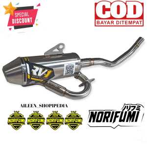KNALPOT NORIFUMI RV 1 TYPE N4 PNP KLX 150 BF SE S L G DTRACKER 150 CRF 150 WR 155 R SUPERMOTOR