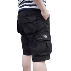 MEDAN Celana Pendek Cargo Pria Multifungsi Casual Warna Solid Size 27-38